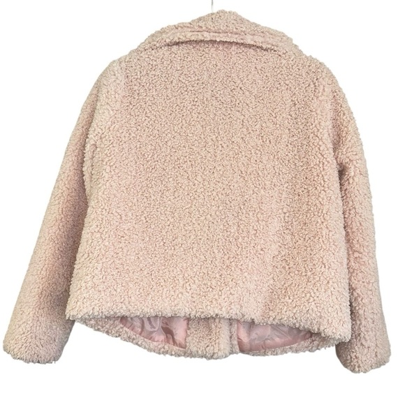 Chelsea’s & Violet Pink Sherpa Fuzzy Teddy Jacket Women’s S Mobwife Girly Winter - Picture 2 of 15